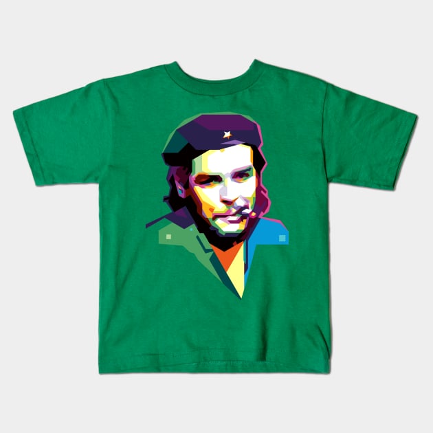 che wpap art Kids T-Shirt by BAJAJU